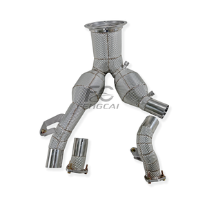 Tubo de Escape de Alto Flujo para Audi A6/A7 C8 3.0T Allroad EA839 2019-2024, Tubo de Escape de Acero Inoxidable con Aislamiento Térmico - Product Image 3