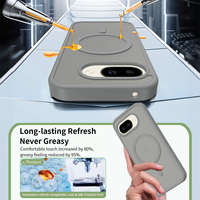 Funda para Google Pixel 10A, Gris Mate Translúcido, de Lujo, Suave al Tacto, Personalizada, Antigolpes, Magnética, Venta al Por Mayor de Fábrica