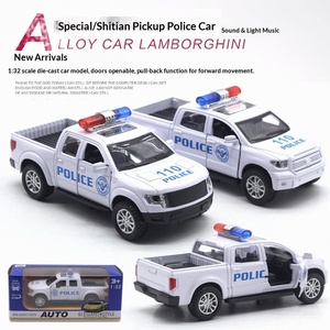 1 32 TAN TU Raptor Pickup Coche de Policía Modelo de Aleación con Sonido y Luz, Control de Retroceso, Gran Venta Transfronteriza - Product Image 2