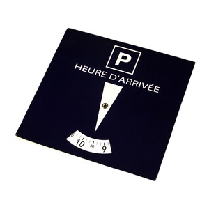 Disco Temporizador de Estacionamiento para Auto de Papel de 15cm con Logotipo Personalizado - Product Image 1