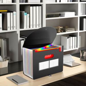 Organisateur de documents accordéon extensible avec poignée portable, 7, 13, 25, 26 poches, format A4, boucle durable améliorée - Product Image 3
