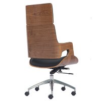 Chaise de bureau ergonomique pivotante en cuir véritable pour le bureau, la maison et les jeux
