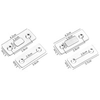 Support magnétique invisible auto-adhésif pour porte de placard, tiroir, armoire, camping-car - Prix de gros