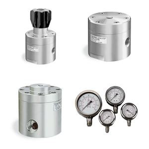 TESCOM High Flow Gegendruck regler 26-2700 Edelstahl EMERSON Druck minder ventil mit chinesischem Manometer - Product Image 1