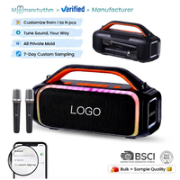 Boîte à musique karaoké haute puissance avec LED RVB pour les fêtes de famille, le cinéma maison en plein air, haut-parleur audio sans fil portable