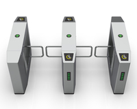 Sistema de torniquete de puerta oscilante de entrada de seguridad de supermercado con barrera de un solo carril Control de acceso automático Características RFID