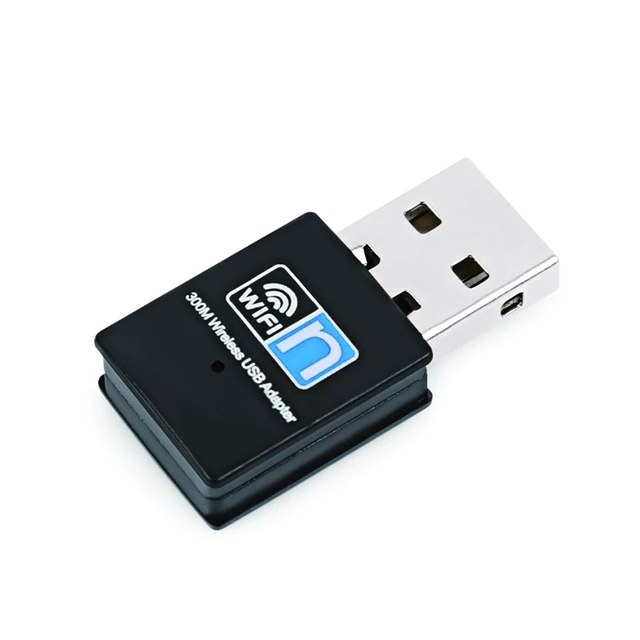 Wireless Mini USB Wifi Adapter 802.11N 300Mbps USB2.0 Receiver Dongle Network Card for Desktop Laptop Windows 7 8 10 11