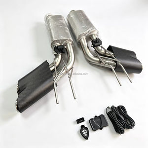碳纤维 B900 风格排气尾管带阀门系统适用于梅赛德斯奔驰 G63 AMG G500 G 级 W463 W464 改装件 - Product Image 4