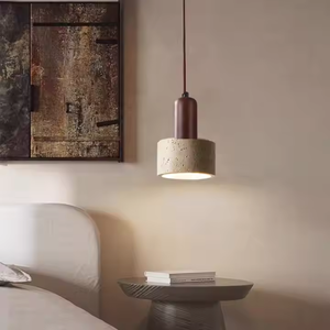 Candelabros Colgante Luz Cocina Isla Lámpara Bar Retro Decoración Restaurante Candelabro Piedra Luz Colgante - Product Image 6