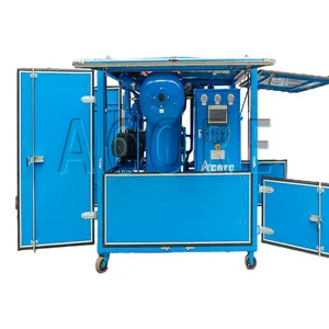 Double Stage Vacuum Transformer Oil Dehydrator Machine Power Station Transformer Oil Regeneration Equipment