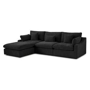 Divano Componibile Moderno Runwood Home in Tessuto Misto Lino e Ciniglia, 3 4 5 6 7 Posti, Stile Cloud Khaki per Soggiorno - Product Image 5