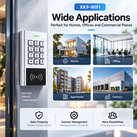 Clavier de contrôle d'accès WiFi RFID Secukey, système d'entrée intelligent Tuya APP, étanche IP66, contrôleur d'accès par carte PIN en métal