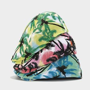 Gorra con Estampado Completo de Palmeras Tropicales Otoño 2024, Boina Vintage de Ala Corta para Hombre y Mujer, Sombrero Estilo Ivy para Exteriores - Product Image 1