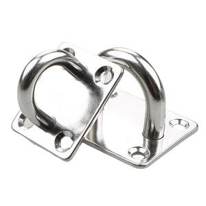 Gancho de Techo de Acero Inoxidable de Alta Resistencia con Anillo y Placa de Montaje para Herrajes Marinos, Yates y Barcos - Product Image 4