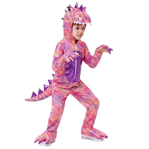 Disfraz de Dinosaurio para Niños, Tiranosaurio Rex con Efectos de Pirotecnia, Traje para Actuaciones, Fiesta de Halloween, Talla Mediana - Product Image 1