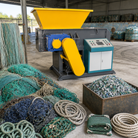 Machine de granulation et de broyage de filets en nylon durable pour la récupération des déchets de cordes de pêche et de fibres PA