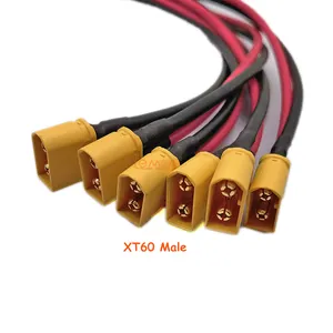 XT60 Wire harness connector Banana Plug with Wire for Aircraft Model Connector Lithium Battery Power Group Charging Interface