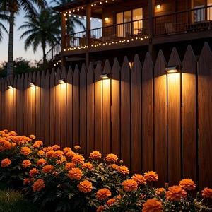 Tuin <span class=keywords><strong>Solar</strong></span> LED Wandlamp Lichtsensorbediening Warm Wit RGB Wandlamp - Product Image 5