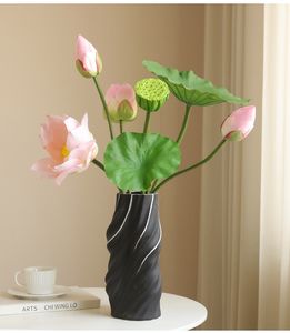 PU <span class=keywords><strong>Lotus</strong></span> Folha <span class=keywords><strong>Lotus</strong></span> Seedpod Interior Outdoor Decoração Silk Artificial <span class=keywords><strong>Lotus</strong></span> <span class=keywords><strong>Flower</strong></span> - Product Image 5