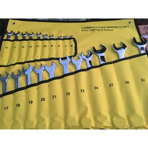 Jeu de clés mixtes Nave 22 pièces 6-32 mm en acier forgé chromé, kit d'outils à double usage - Product Image 1