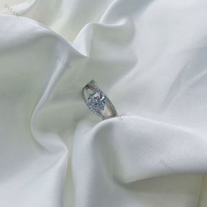 Dylam Best <b>Silver</b> <b>Ring</b> for Girlfriend Diamond Wedding Band Her Infinity Designer Small Engagement <b>Rings</b> Stunning <b>Set</b> Woman - Product Image 4