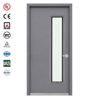 Porte coupe-feu en acier EI30, résistance au feu 30 minutes, pour bâtiments résidentiels, porte de hall d'ascenseur avec poignée ignifugée