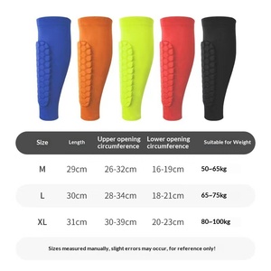 Wholesale Football Sleeves with <b>Foam</b>,Calf Compression Sleeve Honeycomb <b>Pads</b>,Sports Legging & Soccer Equipment - Product Image 6