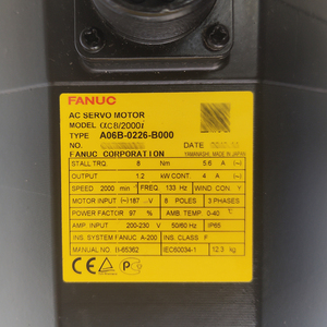 A06B-0226-B000 FANUC Servomotor de CA Usado para Máquinas CNC y PLC - Product Image 3
