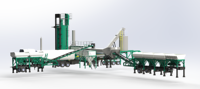Centrale de mélange d'asphalte à chaud LB durable, prix compétitif, centrale de mélange d'asphalte mobile et continue
