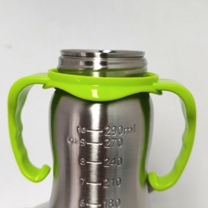 Cao Cấp 304 Thép Không Gỉ Mới Sinh Ra Bé Ăn Chai Với Silicone Núm Vú Không Thể Phá Vỡ Chai Sữa Cho Bé - Product Image 4