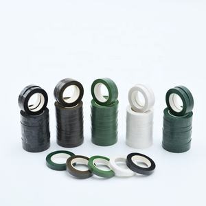 סרט דקורטיבי ירוק לאריזת פרחים, 30 יארד, דבק אקרילי עמיד למים, ניתן להתאמה אישית, לעבודות יצירה, ישירות מהמפעל - Product Image 5