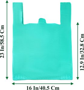 ถุงขยะแบบเสื้อยืดสำหรับงานหนัก ถุงหิ้วแบบเสื้อกั๊ก HDPE หนา สำหรับใช้ในเชิงพาณิชย์และอุตสาหกรรม - Product Image 2