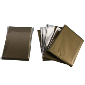 Manta de Emergencia Reutilizable de PET y Mylar para Primeros Auxilios al Aire Libre, para Camping y Senderismo - Product Image 1