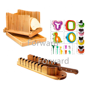 Rebanadora <span class=keywords><strong>de</strong></span> pan <span class=keywords><strong>de</strong></span> bambú <span class=keywords><strong>de</strong></span> grado alimenticio Baguette ingletada con juego <span class=keywords><strong>de</strong></span> cortadores <span class=keywords><strong>de</strong></span> sándwich - Product Image 1