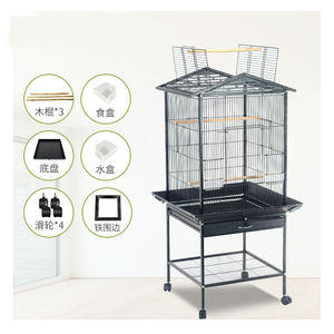 Jaula duradera para pájaros grandes, jaula para loros, pinzones, guacamayos, cacatúas, suministros para mascotas - Product Image 4