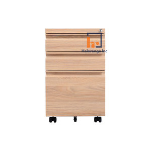 Moderne Noir Blanc Sous Bureau Roues Mince Vertical Bureau Mobile 3 Tiroirs En Acier Stockage Mobile Métal Classeur Piédestal Cabinet - Product Image 2