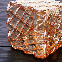 Beliebte farbige Glas Candy Glas Glas Vorrats glas Küche Wohnzimmer Aufbewahrung dosen Tee Konserven Ornamente Dekorationen