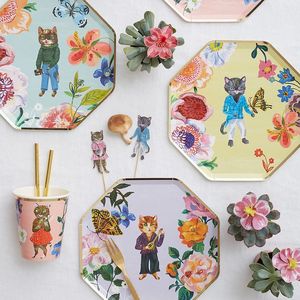 Décorations de fête d'anniversaire pour enfants sur mesure en gros, fournitures de fête, ensemble de vaisselle - Product Image 4