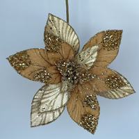 Dekorasi Dinding Poinsettia Poliester Warna Sesuai Pesanan untuk Pernikahan Dalam Ruangan, Modis untuk Pesta Pengantin
