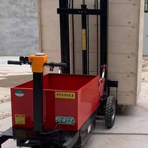 Nieuwe 3-wiel elektrische heftruck met hydraulische capaciteit van 200 kg, hefhoogte 2 m, massieve rubberen wielen en loodzuurbatterij. - Product Image 5