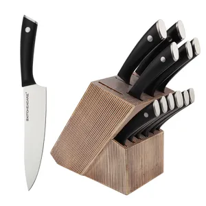 KITCHENCARE पेशेवर स्टेनलेस स्टील के रसोई messer चाकू सेट Cuchillo 13pcs चाकू ब्लॉक सेट