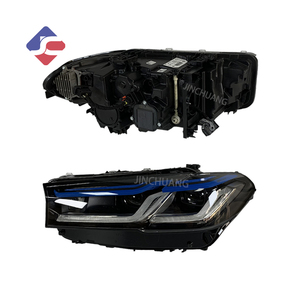 Luz de coche personalizada, dos tonos, cambio libre, patrón amarillo-blanco para BMW 5 series G38 <span class=keywords><strong>Goldeneye</strong></span>, faro LED, nuevo faro 2022 - Product Image 4