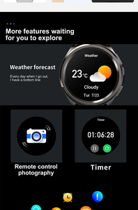Reloj Inteligente 2026, Nuevo, para Hombre y Mujer, Deportivo, <span class=keywords><strong>Fitness</strong></span>, Salud, Resistente al Agua, con Llamadas Bluetooth, para Android e iOS, HW62 - Product Image 5
