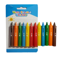 Kindersichere, abwaschbare 6-Farben-Wachsmalstifte für glattes Zeichnen & Malen für Mädchen & Jungen