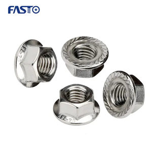 Prix le plus bas DIN 6923 Écrous à bride de blocage en acier au carbone Écrou hexagonal <span class=keywords><strong>avec</strong></span> <span class=keywords><strong>rondelle</strong></span> d'écrou à bride rotative - Product Image 4