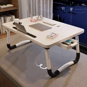 IStapromo Gifts No-Installation Folding Computer <b>Desk</b> Small Bed <b>Desk</b> with Bay Window Design for Bedroom Dormitory or Study - Product Image 2