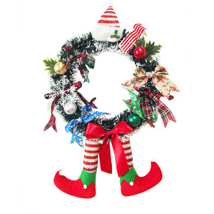<b>Christmas</b> Wreath Door Hanging Decorations 35x60cm Oxford Cloth Holiday Ornament For <b>Christmas</b> Decoration - Product Image 5