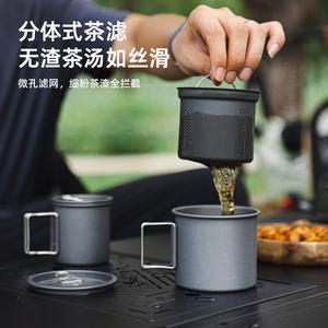 Juego de tazas de té plegables para acampar al aire libre, taza ultraligera portátil para picnics, taza de agua para café, juego de tres piezas - Product Image 4