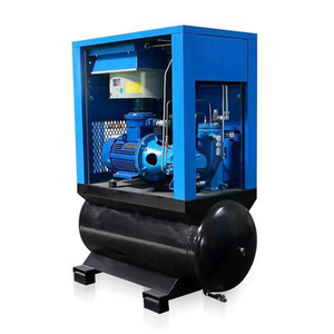 Compresseur d'air industriel à vis, lubrifié, refroidi par air, 7,5 CV, 5,5 kW, 220 V AC, avec <span class=keywords><strong>pompe</strong></span> et réservoir d'air de 8 bars - Product Image 3