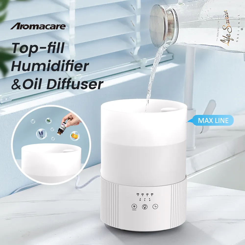 Aromacare 2.5L APP Control Wireless Humidifier Aromatherapy Portable Air Humidifier For Home